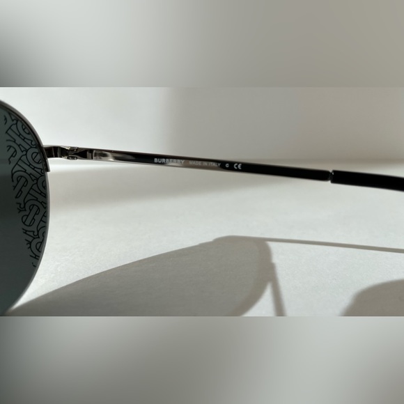 Burberry 3113 Sunglasses Silver 100587 New - Picture 4 of 6